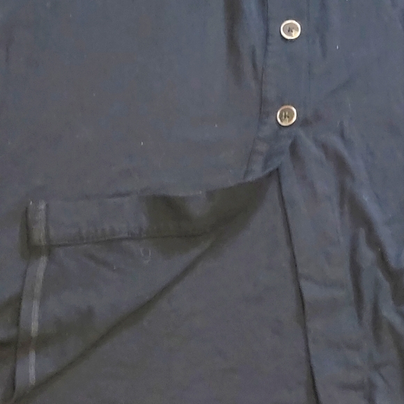 Premise black dress with side slit button closure. Medium - Picture 2 of 4